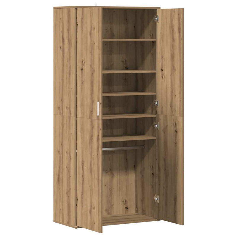 Schuhschrank Artisan-Eiche 80x39x178 cm Holzwerkstoff