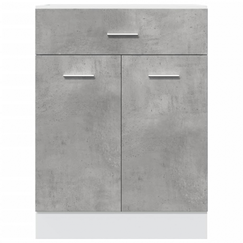 Schubunterschrank Lyon Betongrau 60x46x81,5 cm Holzwerkstoff