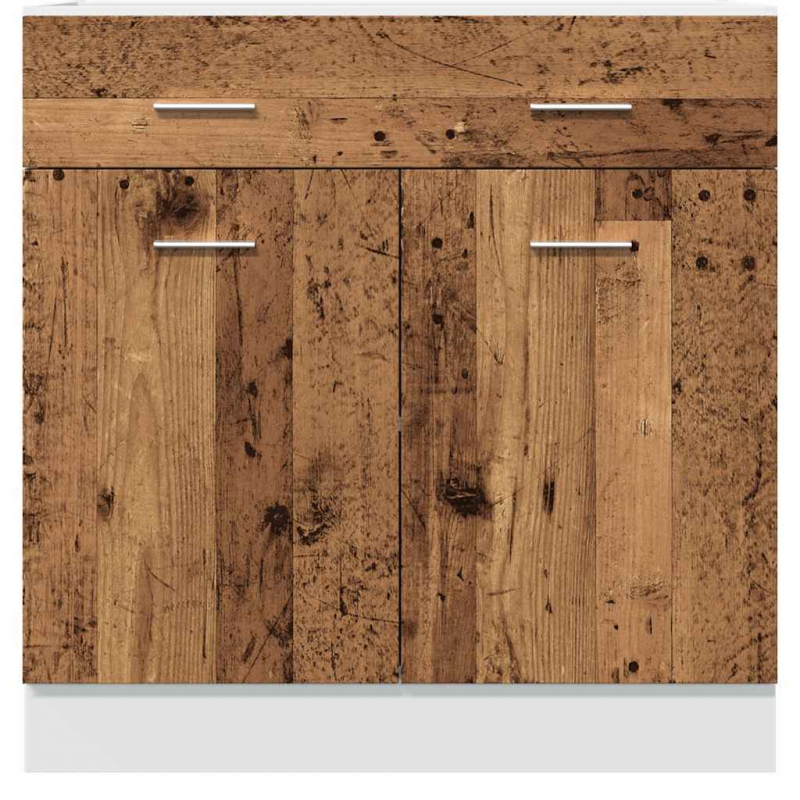 Schubunterschrank Lyon Altholz-Optik 80x46x81,5 cm Holzwerkstoff