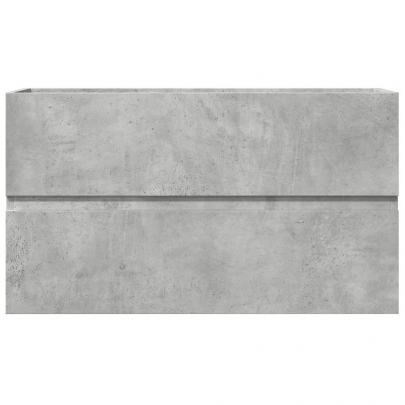 Bad-Hängeschrank Betongrau 80x38,5x45 cm Holzwerkstoff
