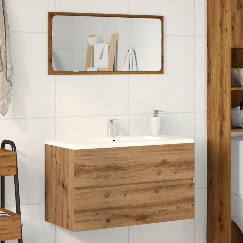 Bad-Hängeschrank Artisan-Eiche 80x38,5x45 cm Holzwerkstoff