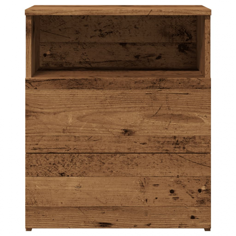 Nachttische 2 Stk. Altholz-Optik 50x32x60 cm Holzwerkstoff