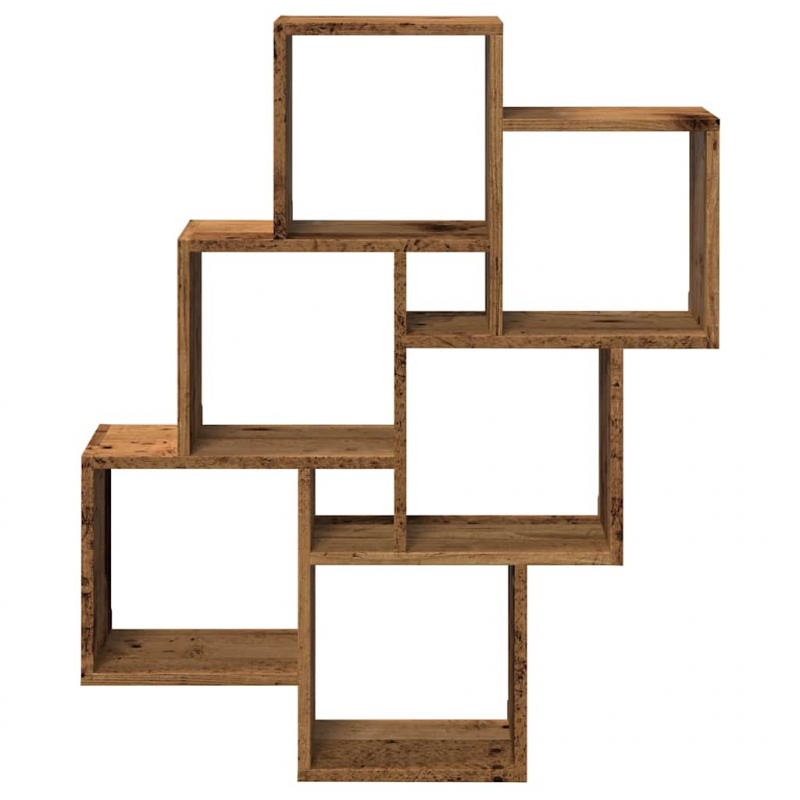 Würfelregal Altholz-Optik 78x15x93 cm Holzwerkstoff