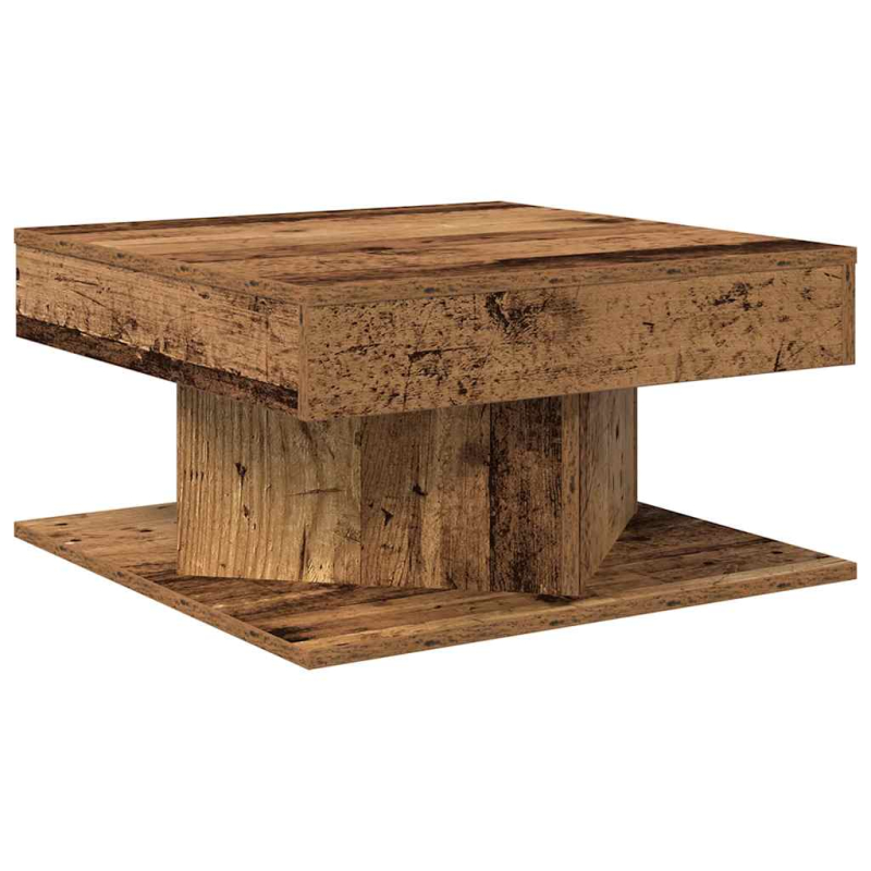 Couchtisch Altholz-Optik 55x55x30 cm Holzwerkstoff