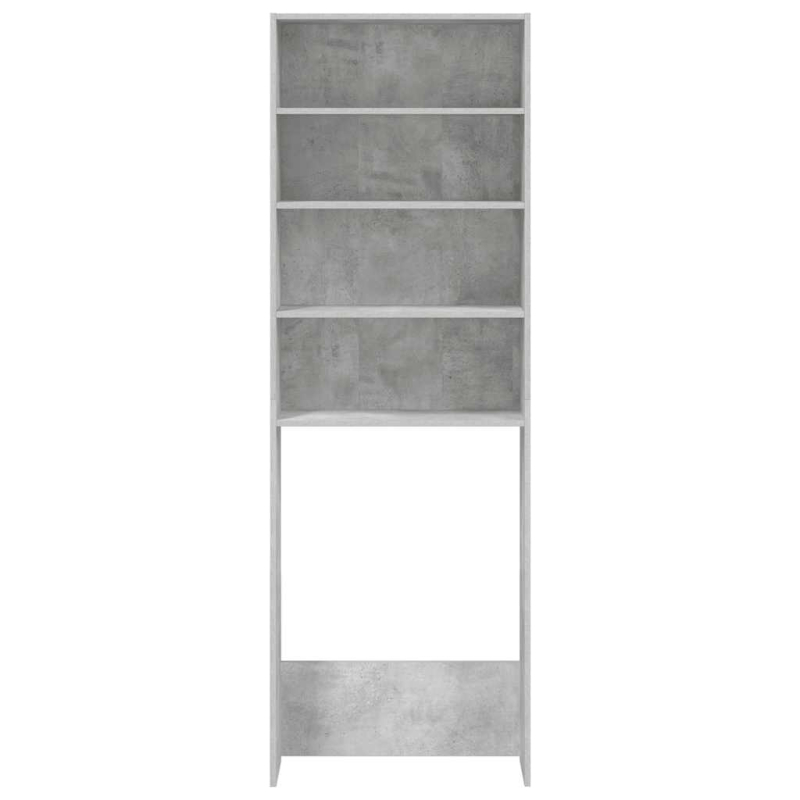 Waschmaschinenschrank Betongrau 64x24x190 cm