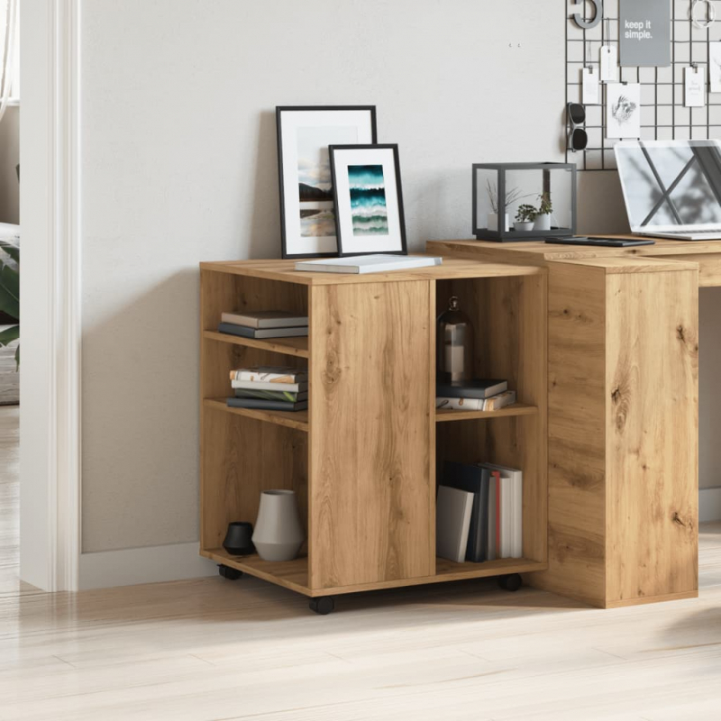 Rollschrank Artisan-Eiche 60x53x72 cm Holzwerkstoff