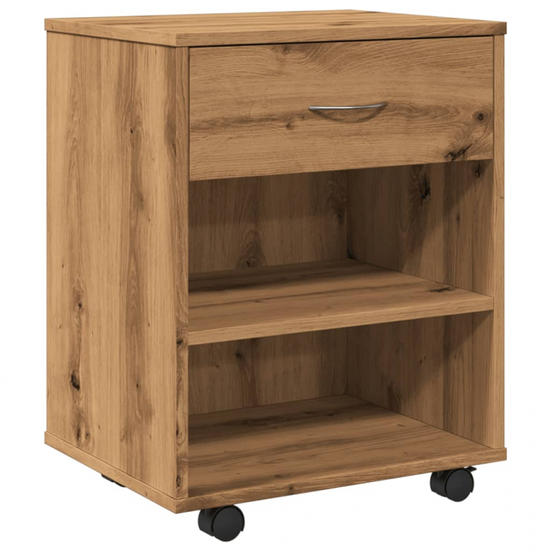 Rollcontainer Artisan-Eiche 46x36x59 cm Holzwerkstoff