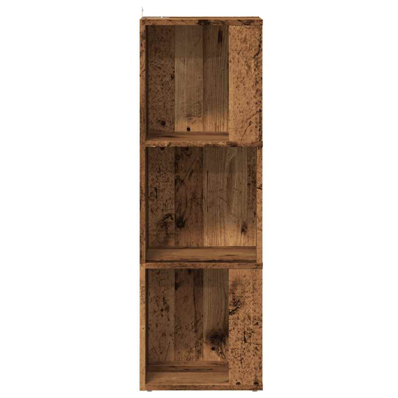 Eckregal Altholz-Optik 33x33x100 cm Holzwerkstoff