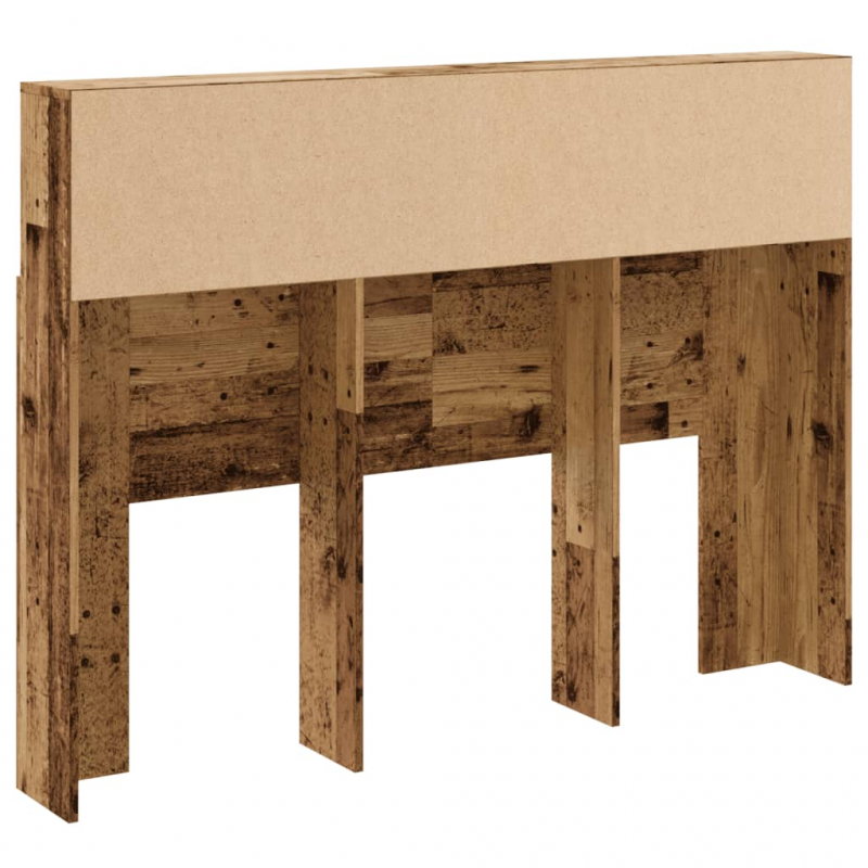 Kopfteil mit Stauraum Altholz-Optik 140x19x103,5 cm