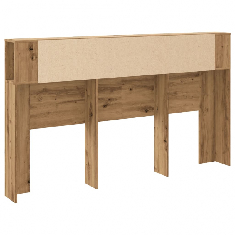 Kopfteil mit Ablagen Artisan-Eiche 180x18,5x102,5 cm