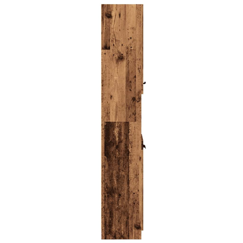 Badschrank Altholz-Optik 32x34x188,5 cm Holzwerkstoff