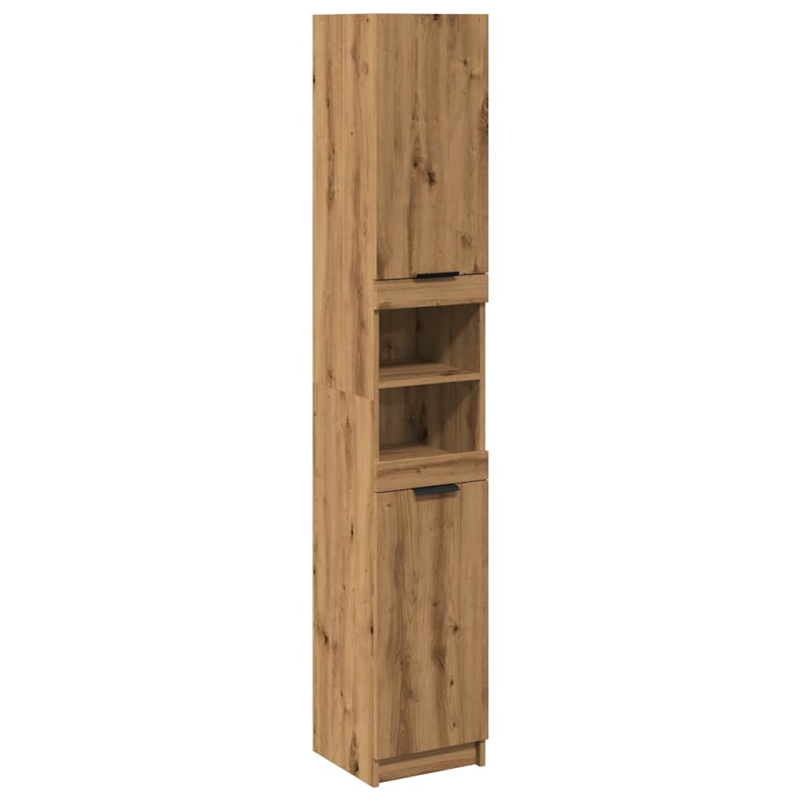 Badschrank Artisan-Eiche 32x34x188,5 cm Holzwerkstoff