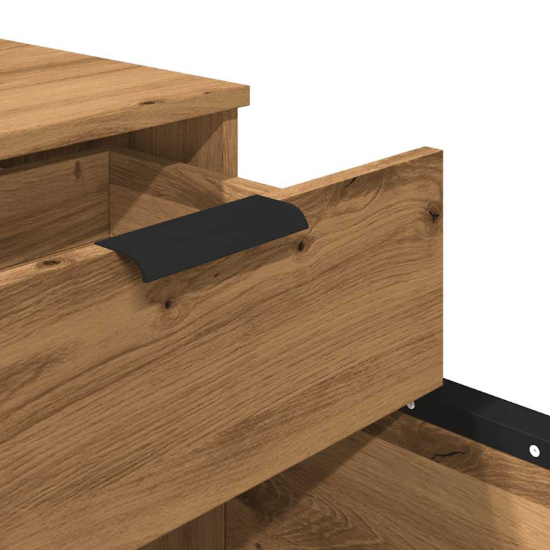 Mobiler Aktenschrank mit Rollen Artisan Eichen-Optik 45x38x54cm