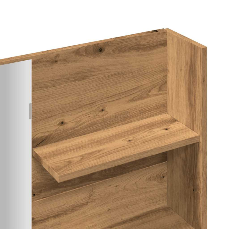 Schminktisch mit Spiegel Artisan-Eiche 74,5x40x141 cm