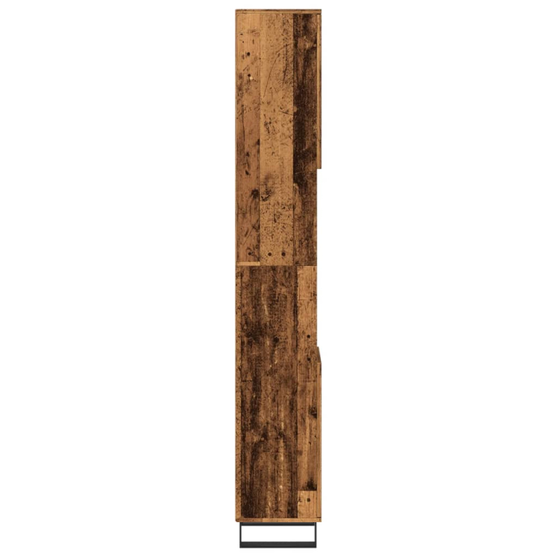 Badschrank Altholz-Optik 30x30x190 cm Holzwerkstoff