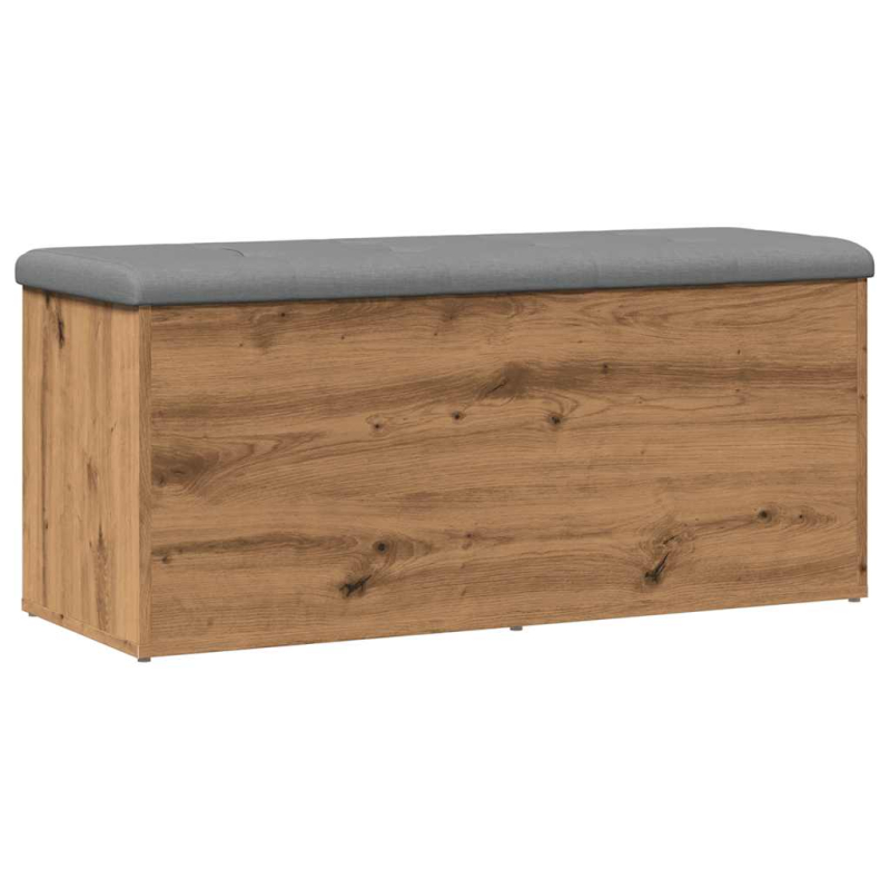 Sitzbank mit Stauraum Artisan-Eiche 102x42x45 cm Holzwerkstoff