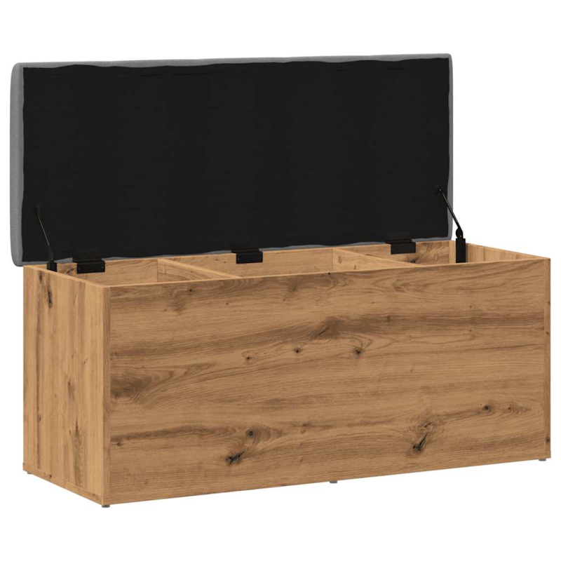 Sitzbank mit Stauraum Artisan-Eiche 102x42x45 cm Holzwerkstoff