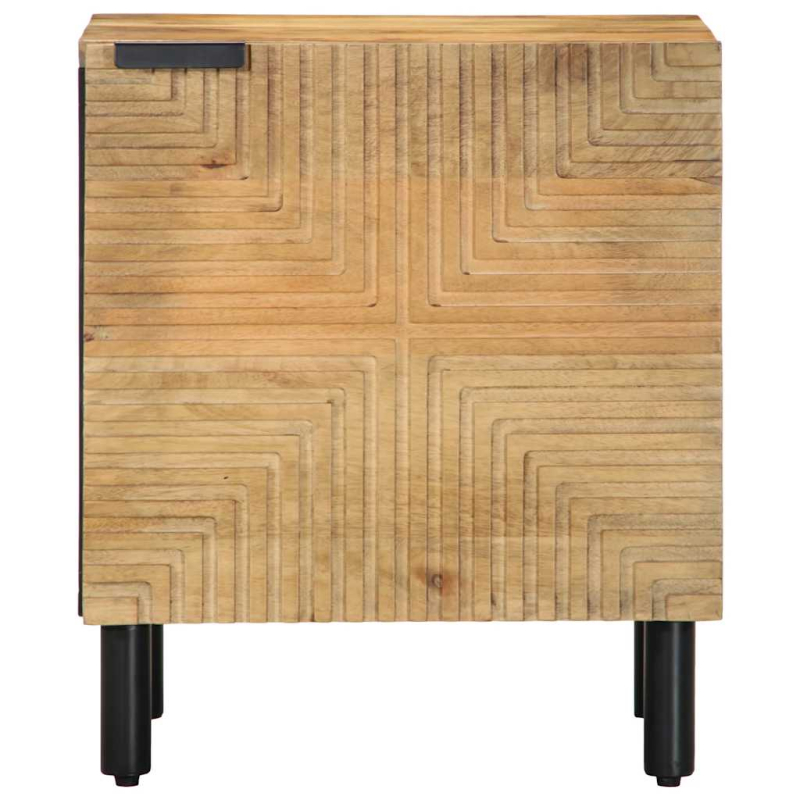 Nachttisch Braun 40x33x46 cm Massivholz Mango