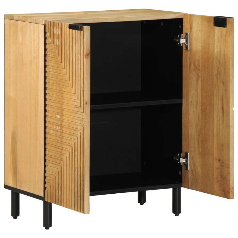 Sideboard Braun 60x33x75 cm Massivholz Mango