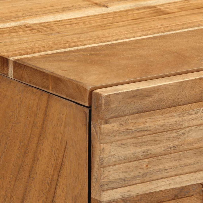 Nachttische 2 Stk. 40x33x46 cm Massivholz Akazie