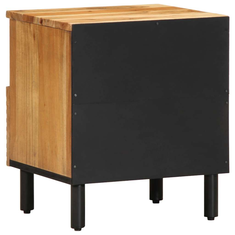 Nachttische 2 Stk. 40x33x46 cm Massivholz Akazie