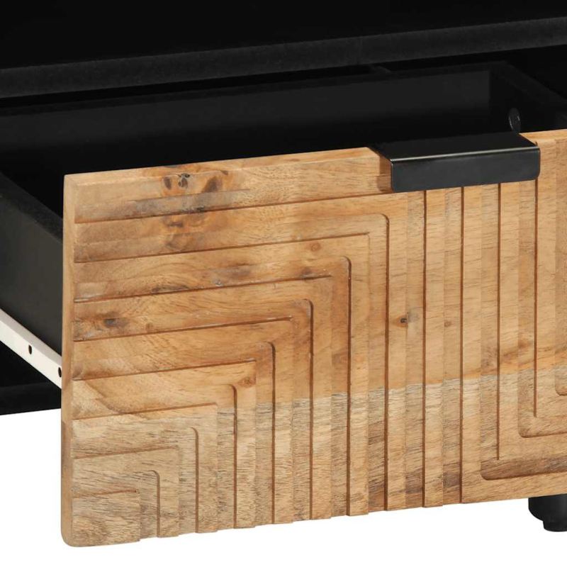 Nachttische 2 Stk. 40x33x46 cm Massivholz Akazie