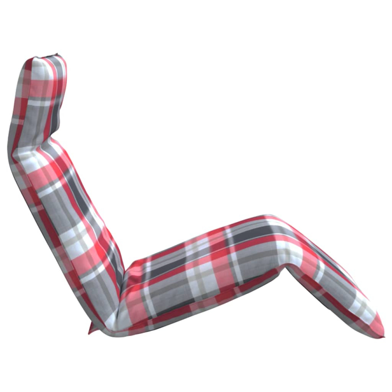 Sonnenliege Klappbar Rot Karomuster 175x54x8,5 cm Oxford-Gewebe