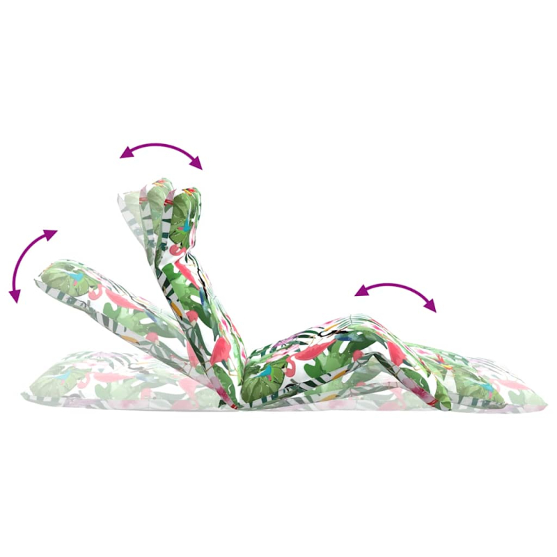 Sonnenliege Klappbar Mehrfarbig 175x54x8,5 cm Oxford-Gewebe