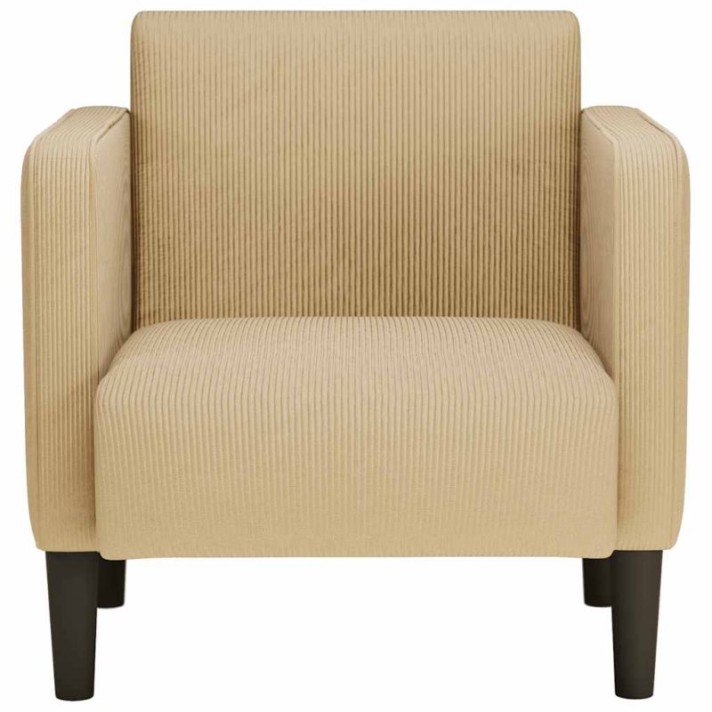 Sessel mit Armlehnen Hellgrün Grau 54 cm Cordstoff