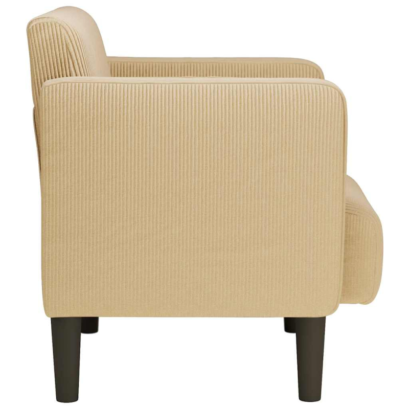 Sessel mit Armlehnen Hellgrün Grau 54 cm Cordstoff