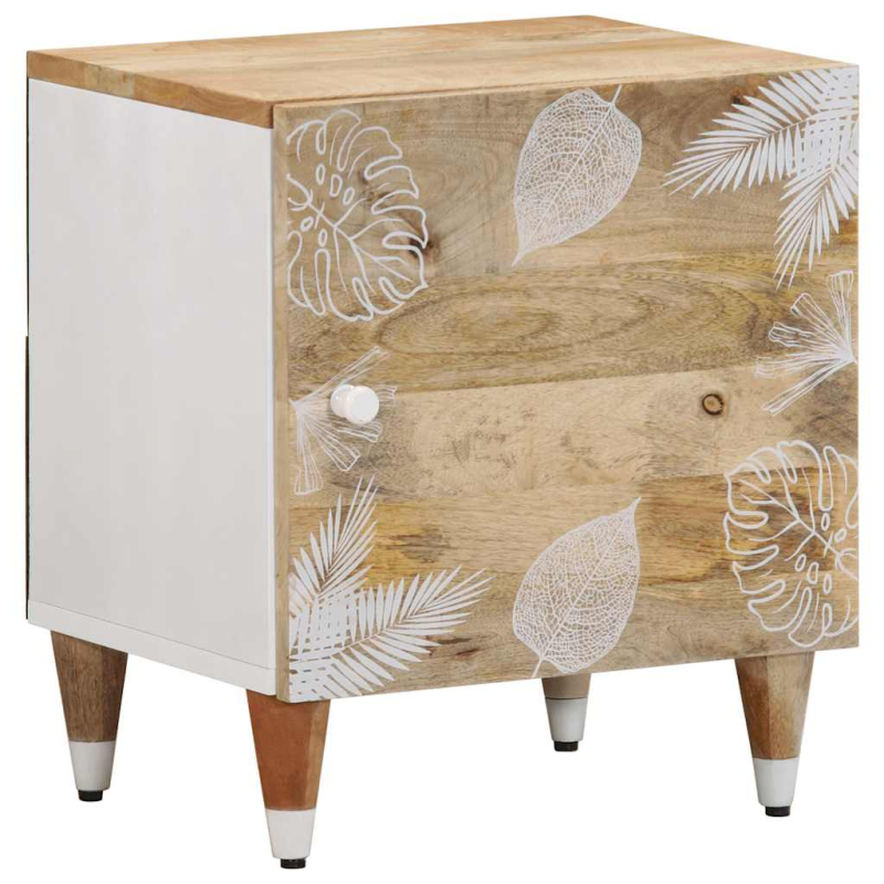 Nachttische 2 Stk. 40x33,5x46 cm Massivholz Mango
