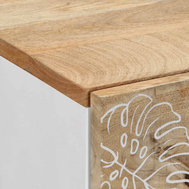 Nachttische 2 Stk. 40x33,5x46 cm Massivholz Mango