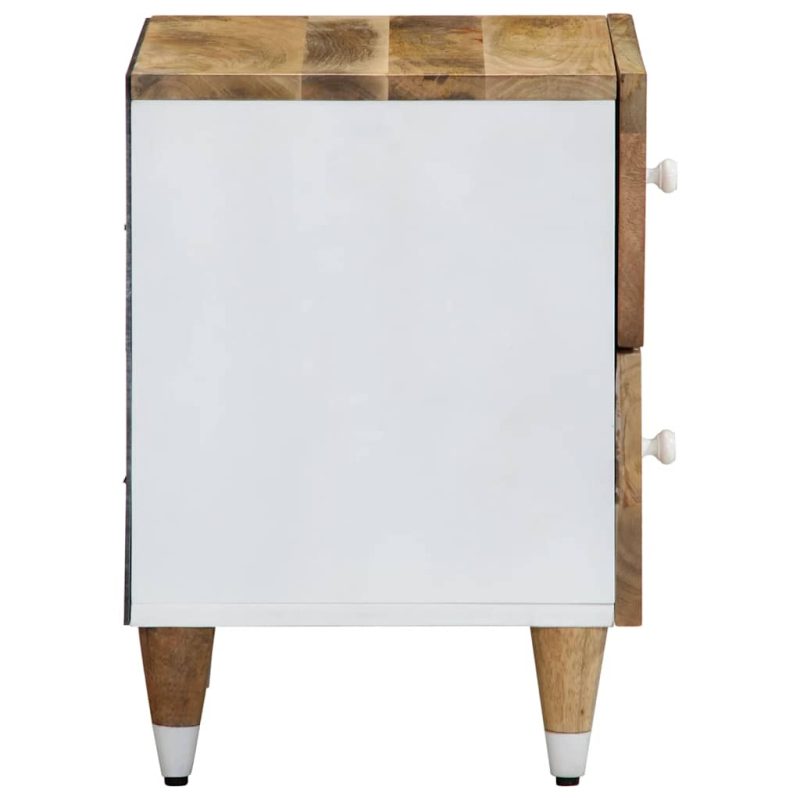 Nachttische 2 Stk. 40x33,5x46 cm Massivholz Mango