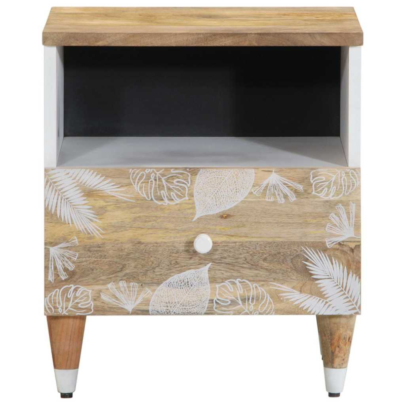 Nachttische 2 Stk. 40x33x46 cm Massivholz Mango