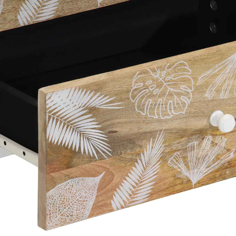 Nachttisch 50x33x60 cm Massivholz Mango