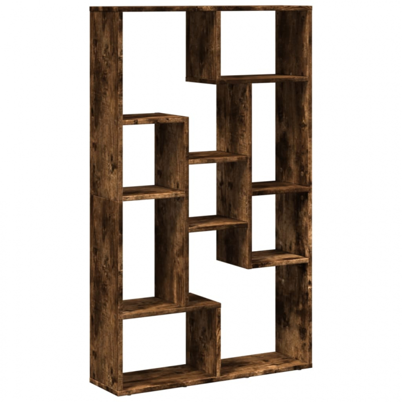 Bücherregal Räuchereiche 72x20x120 cm Holzwerkstoff