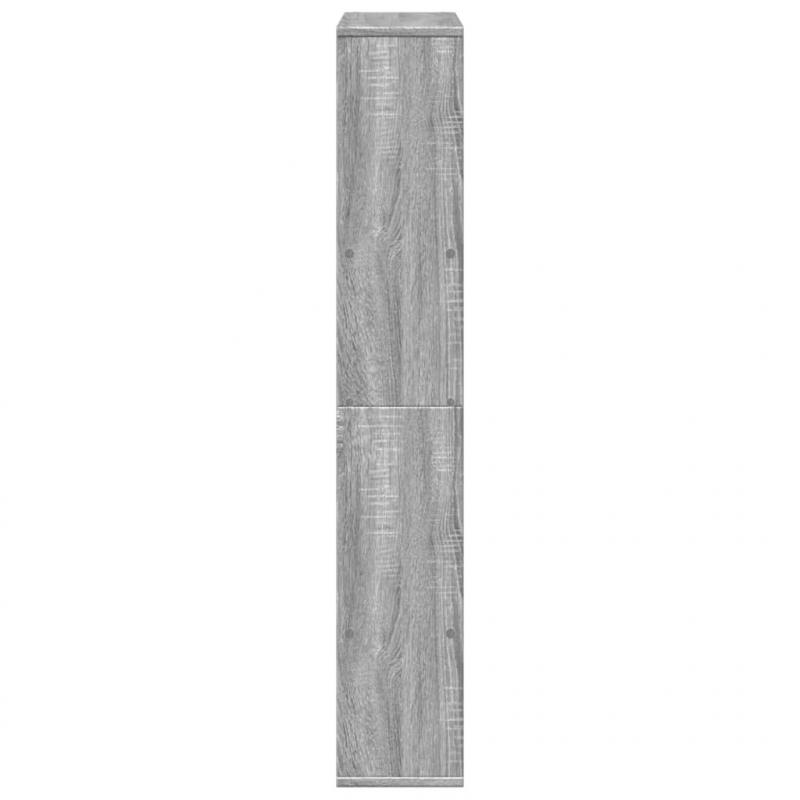 Bücherregal Grau Sonoma 72x20x120 cm Holzwerkstoff