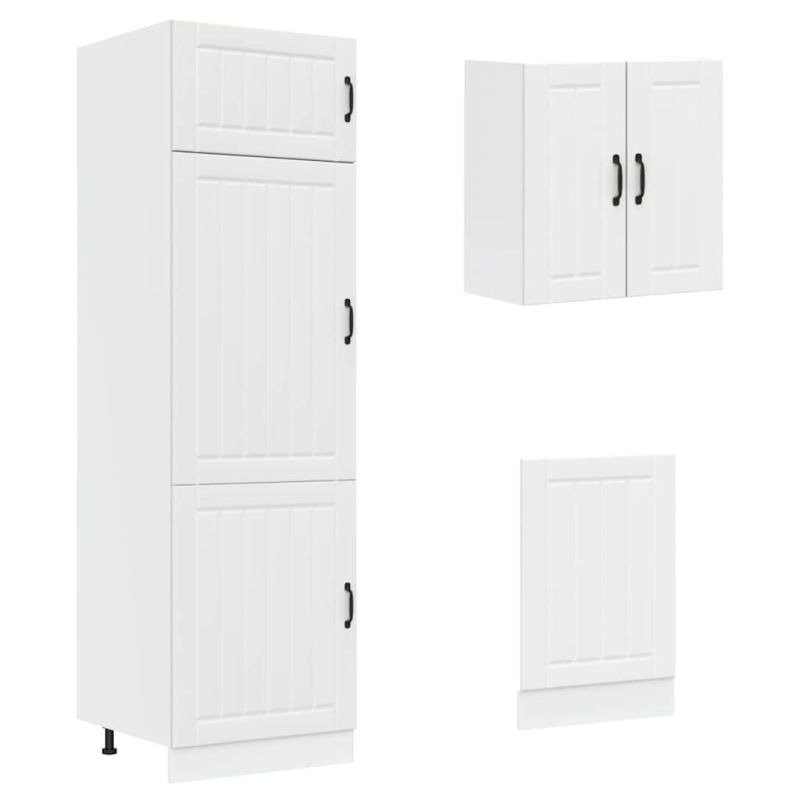 8-tlg. Küchenschrank-Set Lucca Weiß Holzwerkstoff