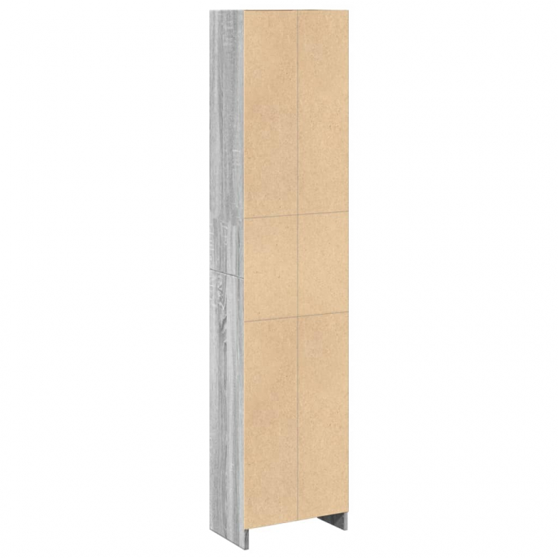 Bücherregal Grau Sonoma 40x24x176 cm Holzwerkstoff