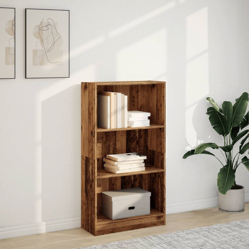 Bücherregal Altholz-Optik 60x24x109 cm Holzwerkstoff