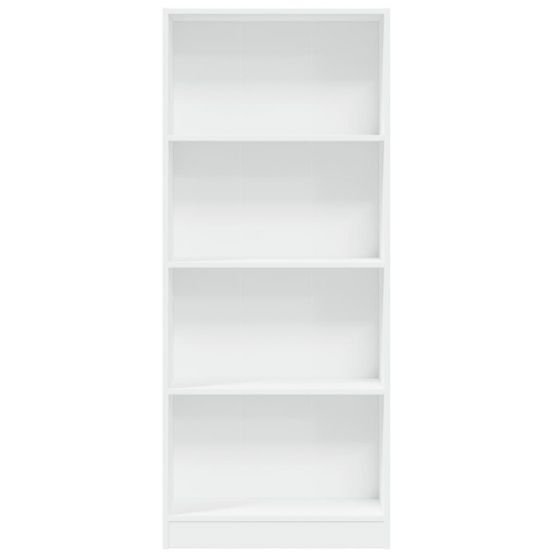 Bücherregal Weiß 60x24x143 cm Holzwerkstoff