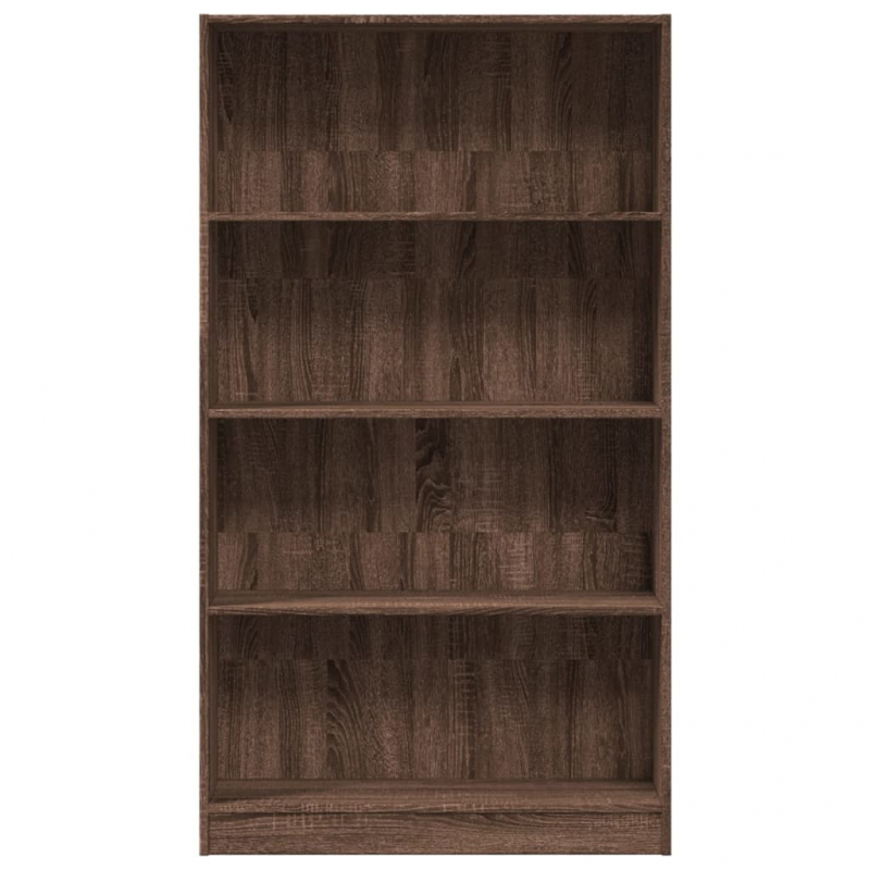 Bücherregal Braun Eichen-Optik 80x24x143 cm Holzwerkstoff