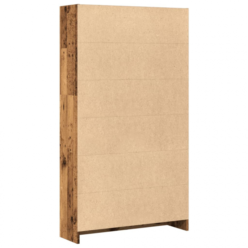 Bücherregal Altholz-Optik 80x24x143 cm Holzwerkstoff