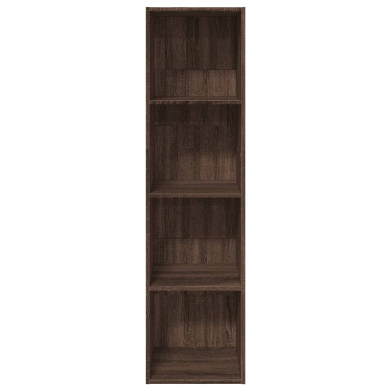 Bücherregal Braun Eichen-Optik 40x30x152 cm Holzwerkstoff