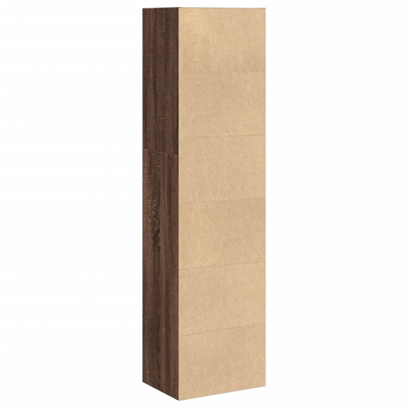 Bücherregal Braun Eichen-Optik 40x30x152 cm Holzwerkstoff