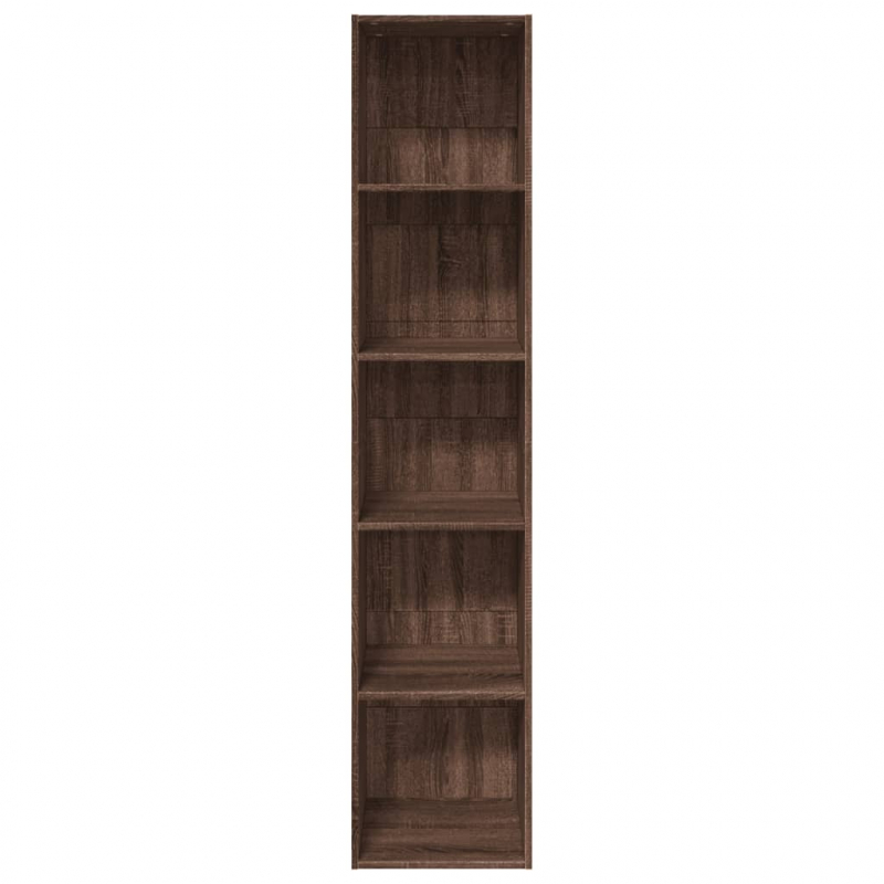 Bücherregal Braun Eichen-Optik 40x30x189 cm Holzwerkstoff