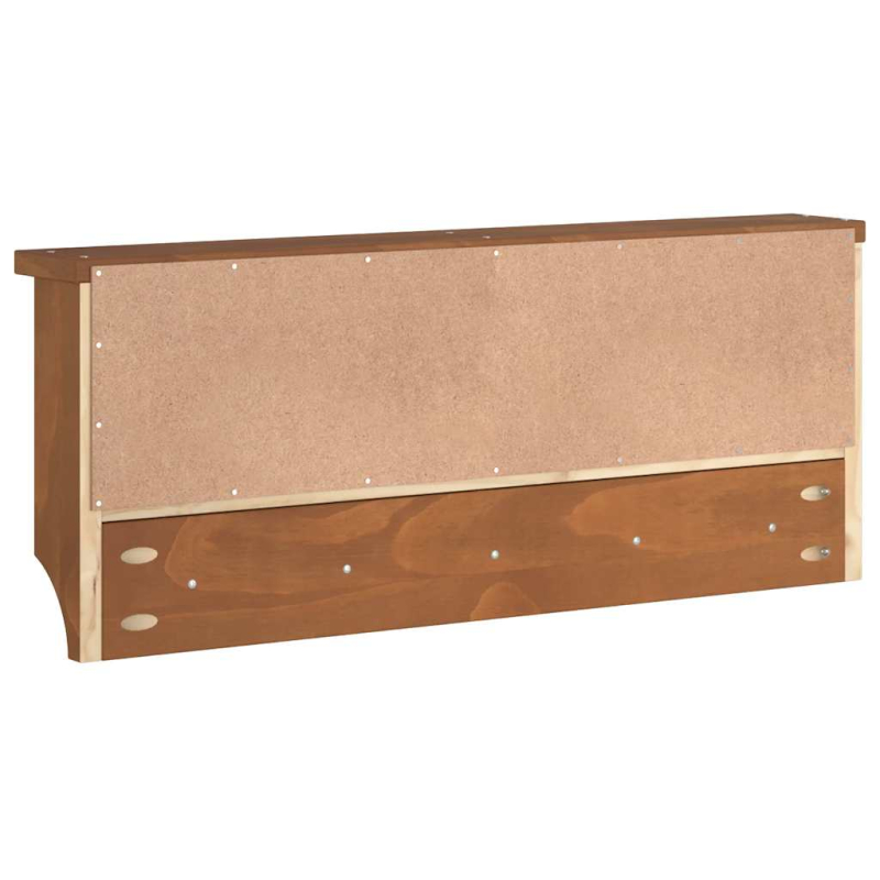 Wandgarderobe SANDNES 87x12x35 cm Massivholz Kiefer