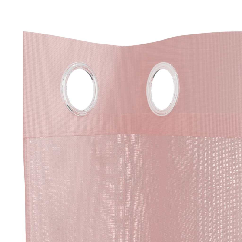 Voile Vorhänge mit Ösen 2 Stk. Rosa 140x140 cm
