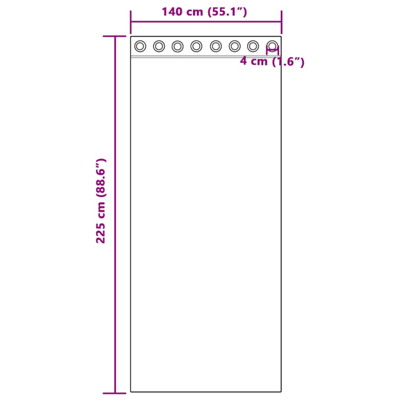 Voile Vorhänge mit Ösen 2 Stk. Rosa 140x225 cm
