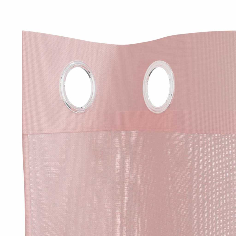Voile Vorhänge mit Ösen 2 Stk. Rosa 140x245 cm